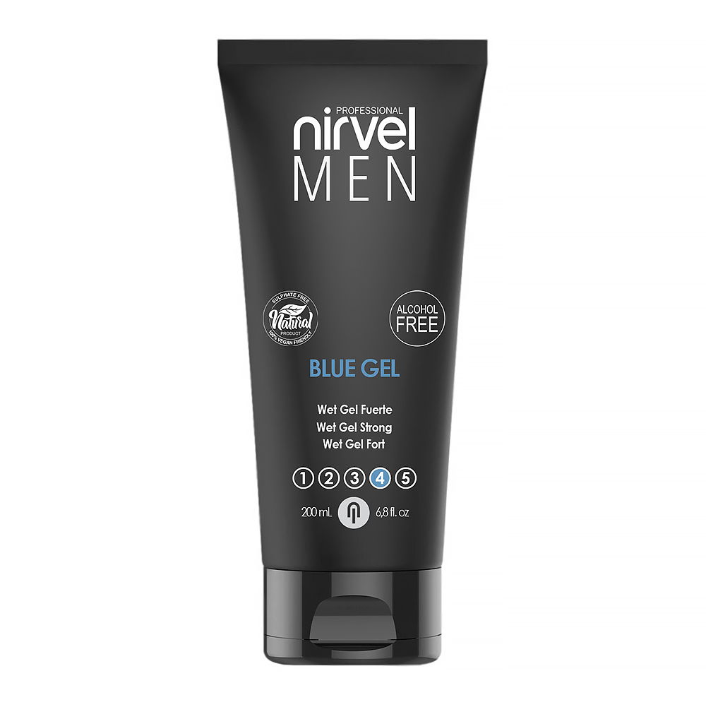 Гель для укладки волос сильной 4 ст фиксации/ Blue Gel Nirvel 200 мл