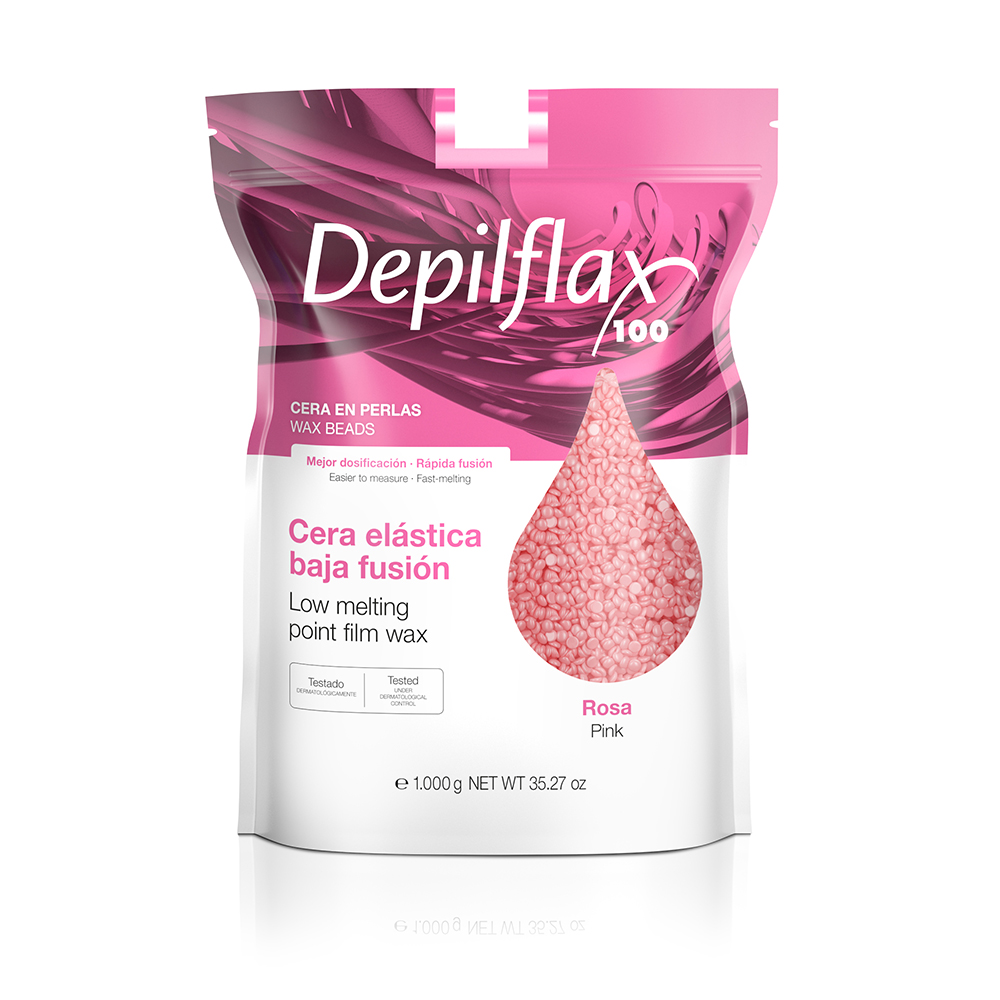 Depilflax Воск Пленочный EXTRA Elastic, в гранулах, 1000 гр Розовый