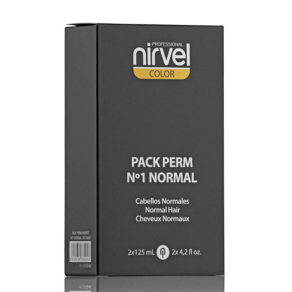 Комплект для химической завивки №1 для натуральных волос PACK DE PERMANENT 2*125 мл NIRVEL