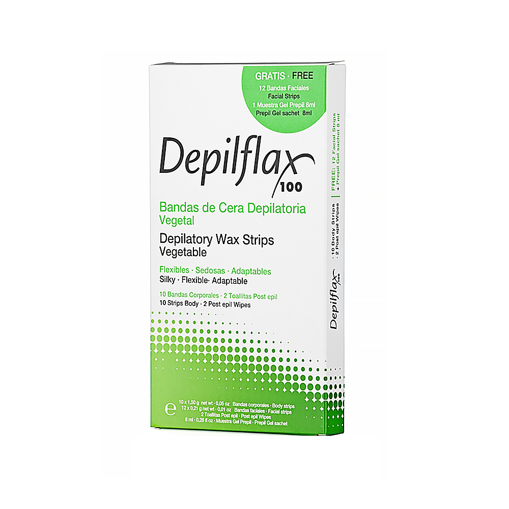 Depilflax Комплект полосок для депиляции с воском 1 уп