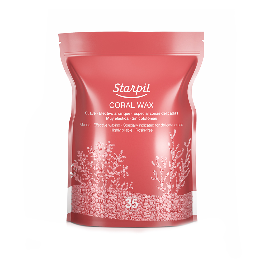 Starpil Воск синтетический, высокоэластичный в гранулах, Coral/ Коралл 1000 гр
