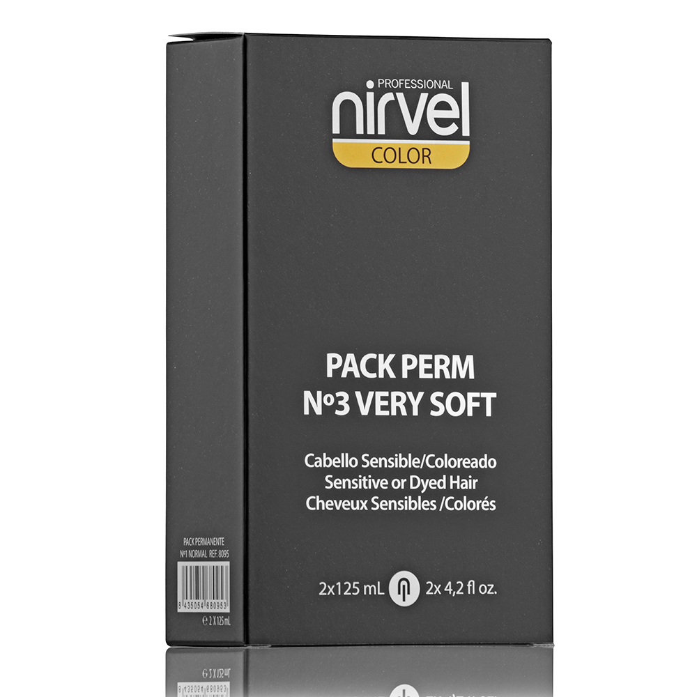 №3 Комплект для перманентной завивки осветленных красителем или мелированных волос/ Pack Perm Very Soft Nirvel лосьон + нейтрализатор