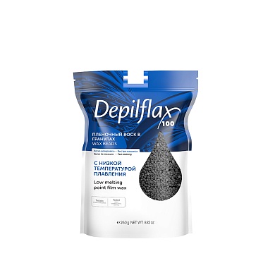 Depilflax Воск Пленочный EXTRA Elastic, в гранулах,  250 гр Черный